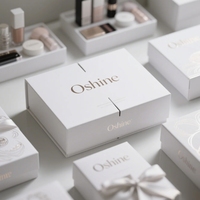 Coffrets Cadeaux Magnétiques de Luxe avec Logo Imprimé Personnalisé, Design Blanc, Insert en Mousse pour Coffrets Cosmétiques et Soins de la Peau, Haute Qualité
