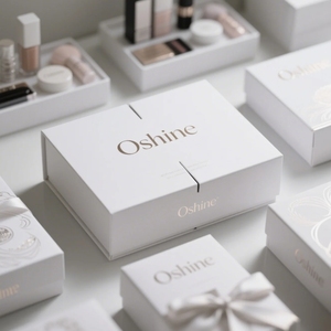 Hộp quà tặng mỹ phẩm, chăm sóc da cao cấp, thiết kế trắng, in logo tùy chỉnh chất lượng cao, hộp từ tính có mút xốp bên trong - Product Image 1