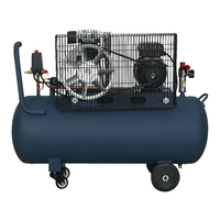 Compresseur d'air portable TAHU TH-2065A 150L 1875W 2.5HP 220V à entraînement par courroie avec moteur lubrifié, refroidissement par air, 85dB, 0.25m/min