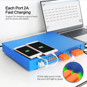 20 40 48 Cổng <span class=keywords><strong>Usb</strong></span> Hub Máy Tính Xách Tay Power Charger Trạm Sipolar Nhôm Điện Thoại Máy Tính Bảng Thông Minh Pc Điều Khiển Sạc On/Off - Product Image 3