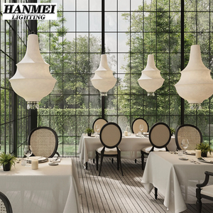 Lámpara Colgante LED Blanca Cálida de Estilo Japonés Wabi-Sabi, Retro Moderna, Simple, de Tamaño Mediano, para Casa, Restaurante, Cafetería, Bar, Sala de Exposiciones - Product Image 4
