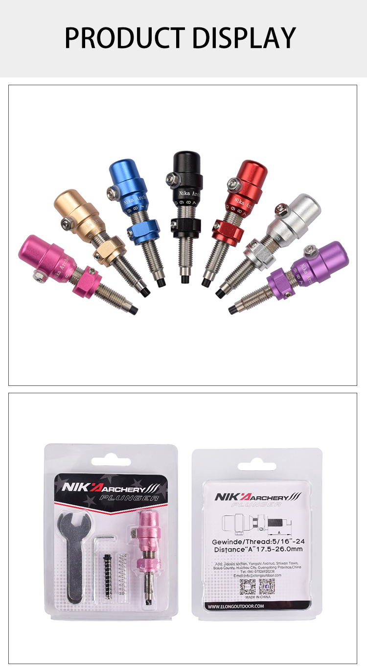 RiToEasysports Piston de tir à l'arc en alliage d'aluminium à visser
