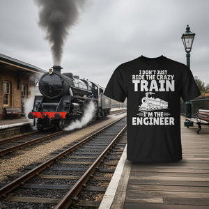 No solo me paseo en el tren loco, soy el ingeniero del tren - Camiseta - Product Image 3