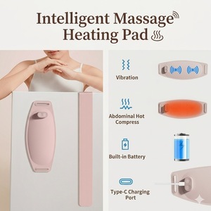 Nuevo Cinturón de Masaje Abdominal Portátil con Calor, Almohadilla Térmica Menstrual Inalámbrica para Aliviar los Cólicos Menstruales en Mujeres - Product Image 3
