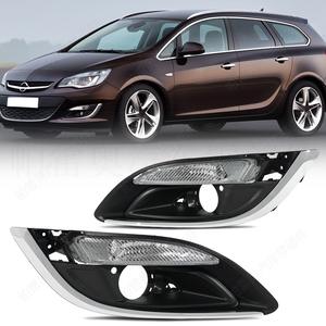 Encadrements de phares antibrouillard pour Vauxhall Opel Astra J 2012-2015, garnitures de pare-chocs avant, en ABS, fixation par vis - Product Image 1