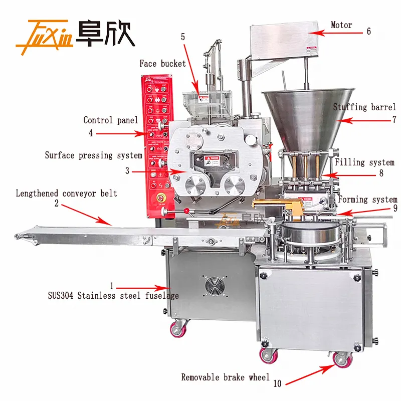 Online Automatic Siomai Machine Chinese Food Shuimai Machine Multi-functional Portable Shaomai Production Machine