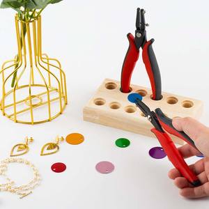 Tang pelubang DIY buatan tangan lembaran logam baja perhiasan kulit barang alat khusus perforasi - Product Image 3