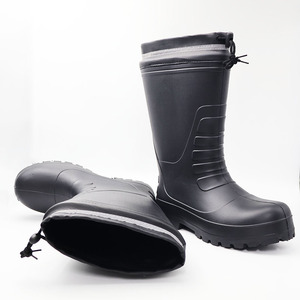 Bottes <span class=keywords><strong>de</strong></span> <span class=keywords><strong>pluie</strong></span> EVA Super Anti-Wearable Draw String Manchette réglable Imperméable Anti-dérapant Acide Résistant aux alcalis Chaussures d'eau d'hiver - Product Image 4