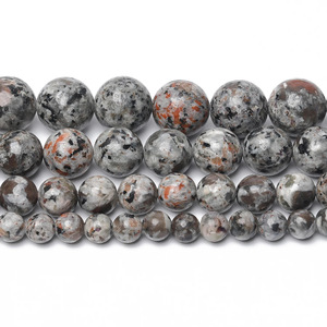 High Quality 4-12mm Natural Flame <strong>Stone</strong> <strong>Beads</strong> Natural Yooperlite <strong>Stone</strong> Round Loose <strong>Beads</strong> for Necklace Bracelet Making - Product Image 2