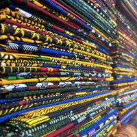 Spot perdagangan luar negeri ekspor busana Afrika kain Batik kain katun murni lilin kain Ankara 100% katun cetakan lilin kain 6 yard
