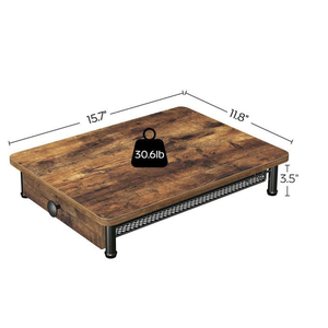 Soporte Elevador de Madera Reforzado para <span class=keywords><strong>Cafetera</strong></span> con Cajón de Almacenamiento, Organizador de Cápsulas K-Cup para Encimera, Capacidad de 50 lb, Venta al por Mayor - Product Image 4