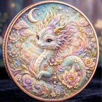 Jetons de poche personnalisés en gros, motif animaux fantastiques, dix designs, plaqués cuivre et zinc massif, pour collectionneurs