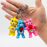 Porte-clés Care Bear Tendance Mignonne Exquise, Pendentif pour Sac et Voiture, Cadeaux pour Couples, Vente en Gros, Porte-clés Promotionnel Ours