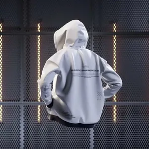 Alta qualidade 400 gsm bordado ácido lavagem algodão velo francês terry unisex streetwear hoodies