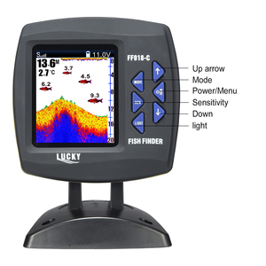 LUCKY FF918-C180S Sondeur de pêche portable filaire avec écran couleur, double fréquence, profondeur 100m pour bateau, kayak, pêche - Product Image 4