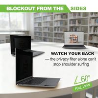 Filtre de confidentialité à adsorption magnétique de qualité supérieure, 2 voies, 180° °   4way 360 °   Film de protection d'écran anti-espionnage pour ordinateur portable, économique