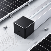 Capuchon d'extrémité de protection étanche et anti-poussière en plastique PE 42x42x30mm pour rail solaire photovoltaïque, accessoires d'installation de support solaire