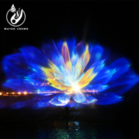3D Outdoor Custom ized Water Movie Leinwand Projektor Brunnen Musical Dancing Water Show