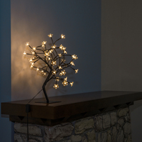 Mengjiqixiang — arbre LED artificiel avec fleur de cerisier, décoration de noël, pour bureau/chambre à coucher