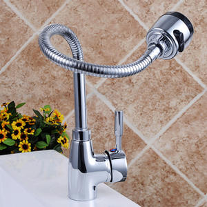 Accessoire universel pour évier de cuisine/bac à légumes, tuyau de sortie d'eau chaude/froide avec courbe, robinets de cuisine - Product Image 1