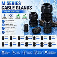 Presse-étoupe en nylon série M M12~M63 IP68 étanche à la poussière et aux intempéries, résistant au vieillissement pour équipements électriques, disponible en OEM