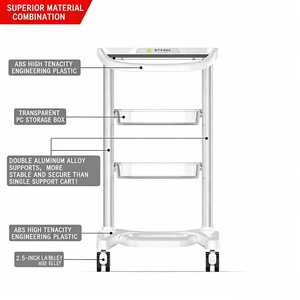 Beauty Equipment Trolley Rack Specialized Storage Rack for Beauty Salons High-end New Dental and Oral Trolley - Product Image 6