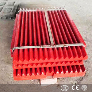 Plaque d'usure pour concasseur à mâchoires à haute teneur en manganèse, plaque de bascule longue durée pour le traitement des dents de concasseurs fixes et mobiles - Product Image 6