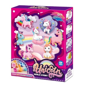Ensemble de jouets éducatifs EPT DIY pour enfants, peinture et dessin sur moules, avec dinosaures, insectes, <span class=keywords><strong>animaux</strong></span> marins et <span class=keywords><strong>sauvages</strong></span>, fée, licorne - Product Image 1