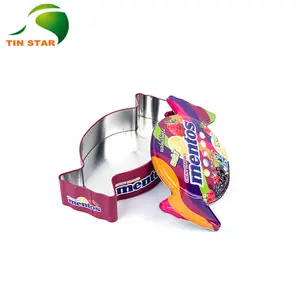 20 Years Quality Manufacturer Custom Candy Shape Tin Box Food Grade Candy Tin