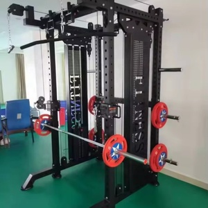 Equipo de Gimnasio Comercial al por Mayor, Jaula de Cables Smith de Acero de 3 mm, Soporte para Sentadillas con Pesas - Product Image 3