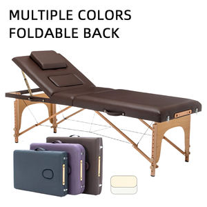 Lettino da Massaggio Portatile a 3 Sezioni, Altezza Regolabile per Salone, Clinica e Uso Domestico - Product Image 1