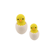 Venta al por mayor de fábrica caja misteriosa personalizado animales de Pascua verduras conejo rábano pollo huevos Topper lápiz borrador