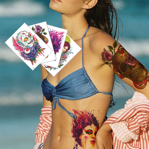 2023 EW stustom allowalloque attoo tictickers ransfer ranemporary Men y omen ateraterproof alalf RM hest High attoo ticticker - Product Image 2