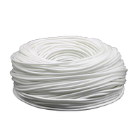 Blanco/Negro ID 1 - 20mm Resistente a altas temperaturas 600 Deg.C Tubo de fibra de vidrio Fibra de vidrio química Funda trenzada Protector de cable