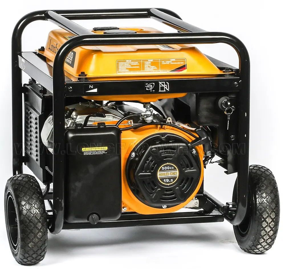 7kw 7.5kw 8kw 9kVA 10kVA15HPヘビーデューティー電気ガソリンポータブル等価電力単相および三相ガソリン発電機