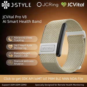 Pulseras Inteligentes JCVital V8 OEM ODM con Configuración de Unidad, Seguimiento de Tendencias de Salud, Pulsera Inteligente para el Cuidado de la Salud - Product Image 1