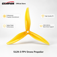 Hélice de drone FPV Gemfan 5129.0 5 pouces en PC à 3 pales, pas de 2,9 mm, haute puissance, contrôle précis pour quadricoptère freestyle