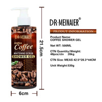 Gel douche exfoliant au café et à la vitamine E, best-seller, éclaircissant et hydratant, élimine les taches pigmentaires et laisse la peau douce et lisse