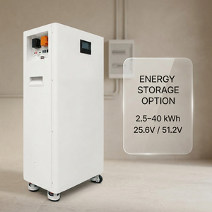 แบตเตอรี่สำรองพลังงานแสงอาทิตย์สำหรับบ้าน 51.2V 5kWh 10kWh 15kWh ติดผนัง พร้อมล้อเลื่อน (อุปกรณ์เสริม) หน้าจอ LCD รองรับ CAN RS485 ลิเธียม 200ah รุ่น NEHC0005 51.2V 5kWh 10 - Product Image 3