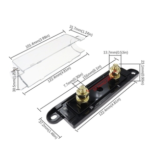 ฐานใส่ฟิวส์แบบแบนอเนกประสงค์สำหรับรถยนต์ รถบรรทุก ระบบเครื่องเสียง 30A 40A 50A 60A 70A 80A 100A 120A 125A-500A แบบยึดด้วยสลักเกลียว - Product Image 5