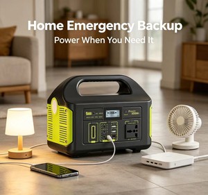 Estación de Energía Portátil de 500W con Batería LiFePO4, Generador Solar de Onda Sinusoidal Pura, Arrancador de Emergencia para el Hogar y Emergencias Climáticas - Product Image 2
