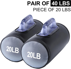 CZFIT 2026 NEW Hot Sales Pair Outdoor Home Fitness Portable Travel Foldable Adjustable Anti-smashing Water-filling PVC <b>Dumbbell</b> - Product Image 2