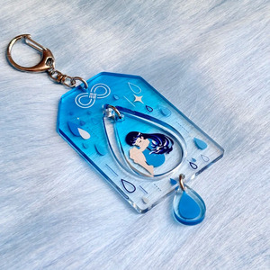 Breloques Omamori en acrylique transparent personnalisées en gros à bas prix, sac porte-bonheur avec pendentif de prière et de vœux – Fabricant - Product Image 1