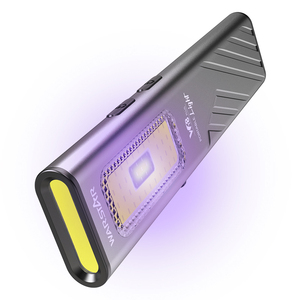 Lampe de travail LED miniature WT8 avec lumière latérale COB, 800 lumens, laser rouge magnétique, lampe torche portable pour la randonnée - Product Image 1