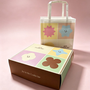 Ensemble <span class=keywords><strong>de</strong></span> boîtes et <span class=keywords><strong>de</strong></span> pots à biscuits style macaron avec sac fourre-tout - Pour anniversaires et fêtes - Product Image 2