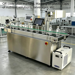 Máquina de Codificación Láser UV Compacta Todo en Uno con Certificación CE, Transporte de Botellas de Vidrio a Distancia Igual, Marca Automáticamente Códigos de Matriz de Datos - Product Image 1