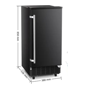 Machine à glaçons NES-36FS-P pour cuisine domestique, 36 kg de glaçons cubes, porte simple, 110 V - Product Image 2