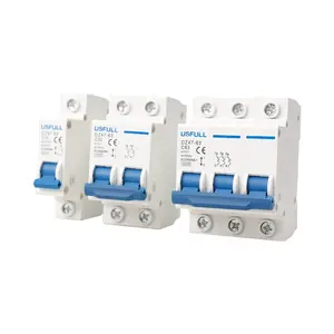 AC Type Circuit Breaker 2P MCB 6A 16A 20A 25A 32A Current Protector 230V 400V Voltage Short Overload Power