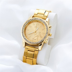 Reloj de Pulsera de Acero con Incrustaciones de Diamantes para Hombre, Estilo Ejecutivo, Variados Modelos de la Serie Oro, Relojes de Cuarzo - Product Image 2