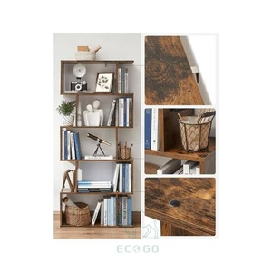 Estantería Moderna de Bambú de 5 Niveles, Ecológica, Duradera, Ahorra Espacio, Mueble para Hogar, Oficina y Sala de Estar - Product Image 4